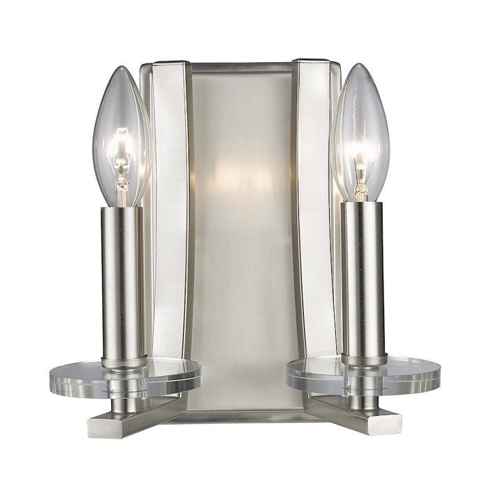 Z-Lite Verona 2 Light Wall Sconce, Brushed Nickel - 2010-2S-BN