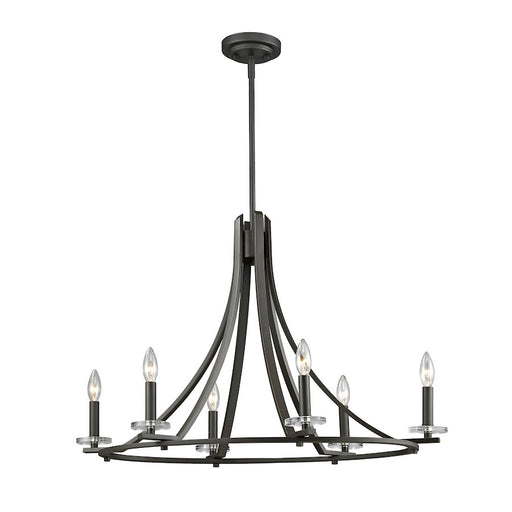 Z-Lite Verona 6 Light Pendant, 32.25x18.5x21", Bronze - 2010-6C-BRZ