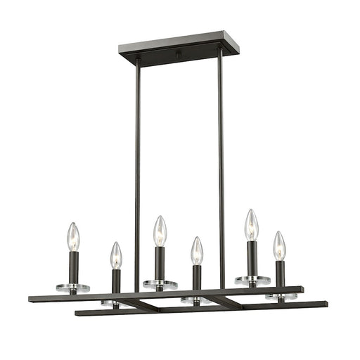 Z-Lite Verona 6 Light Pendant, 26x13x4.5", Bronze - 2010-6L-BRZ