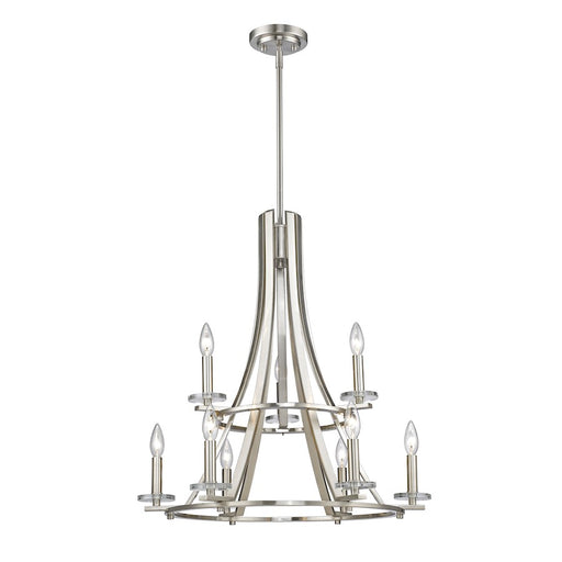 Z-Lite Verona 9 Light Chandelier, Brushed Nickel - 2010-9BN