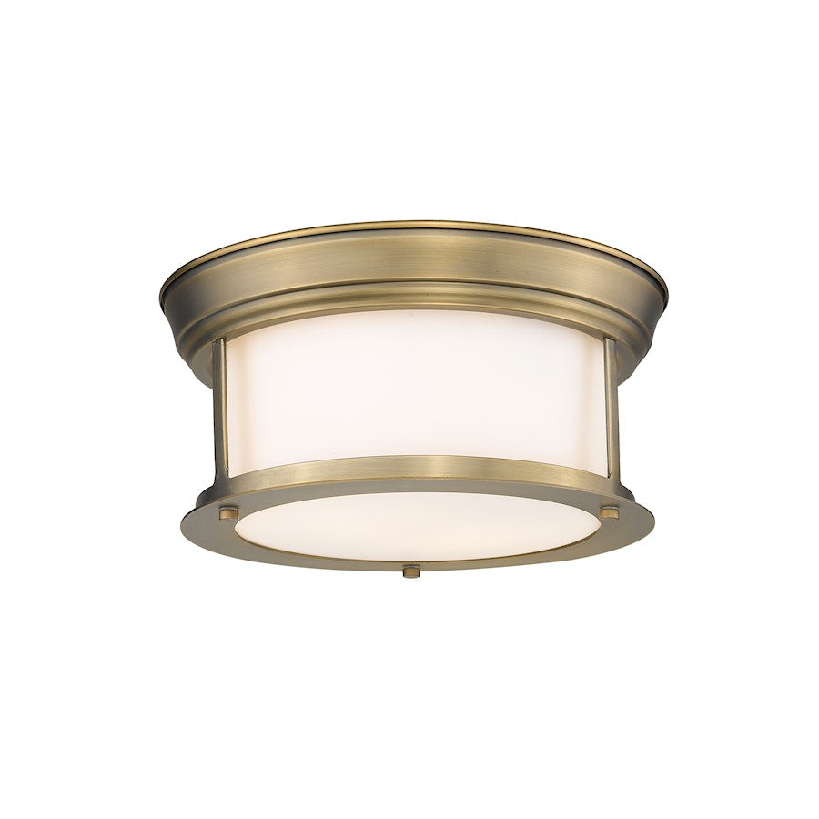 Z-Lite Sonna 2 Light Small Flush Mount, Heritage - 2011F10-HBR