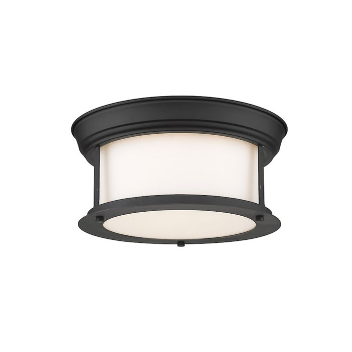 Z-Lite Sonna 2 Light Small Flush Mount, Black - 2011F10-MB