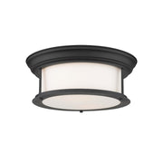 Z-Lite Sonna 2 Light Large Flush Mount, Black - 2011F13-MB