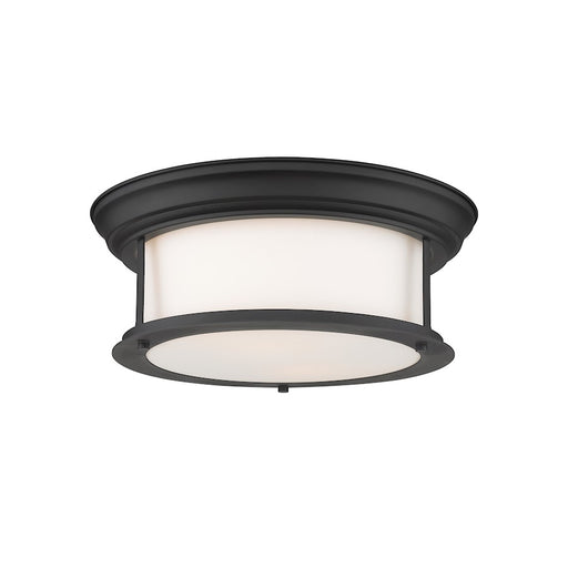 Z-Lite Sonna 2 Light Large Flush Mount, Black - 2011F13-MB