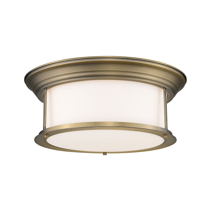 Z-Lite Sonna 3 Light Flush Mount, Heritage Brass/Opal - 2011F16-HBR