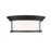 Z-Lite Sonna 3 Light Flush Mount, Matte Black/Opal
