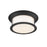 Z-Lite Sonna 3 Light Flush Mount, Matte Black/Opal