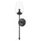 Z-Lite Dominique 1 Light Wall Sconce, Matte Black/Clear
