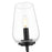 Z-Lite Dominique 1 Light Wall Sconce, Matte Black/Clear