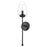 Z-Lite Dominique 1 Light Wall Sconce, Matte Black/Clear