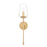 Z-Lite Dominique 1 Light Wall Sconce, Modern Gold/Clear