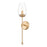 Z-Lite Dominique 1 Light Wall Sconce, Modern Gold/Clear