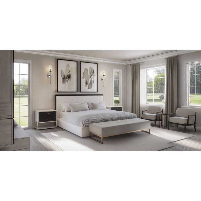 Z-Lite Dominique 1 Light Wall Sconce, Polished Nickel/Clear