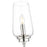 Z-Lite Clara 1 Light Wall Sconce, Polished Nickel/Clear