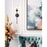 Z-Lite Cassian 1 Light Wall Sconce, Matte Black/Clear