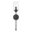 Z-Lite Cassian 1 Light Wall Sconce, Matte Black/Clear