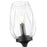 Z-Lite Cassian 1 Light Wall Sconce, Matte Black/Clear