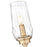 Z-Lite Cosmo 1 Light Wall Sconce, Modern Gold/Clear