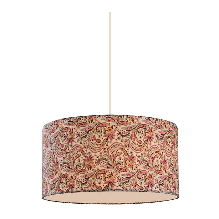 Z-Lite Astra 3 Light Pendant, 16x8", Gloss White, Pink - 204-16