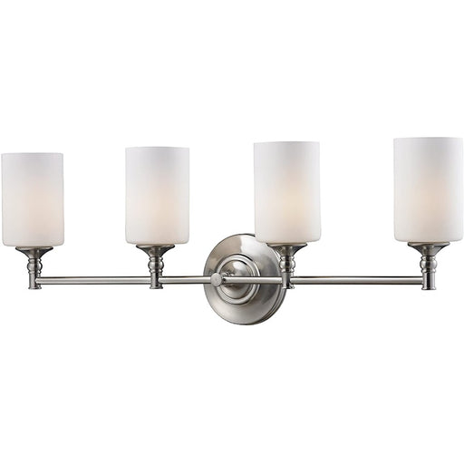 Z-Lite Cannondale 4 Light Vanity Light, Brushed Nickel, Matte Opal - 2102-4V