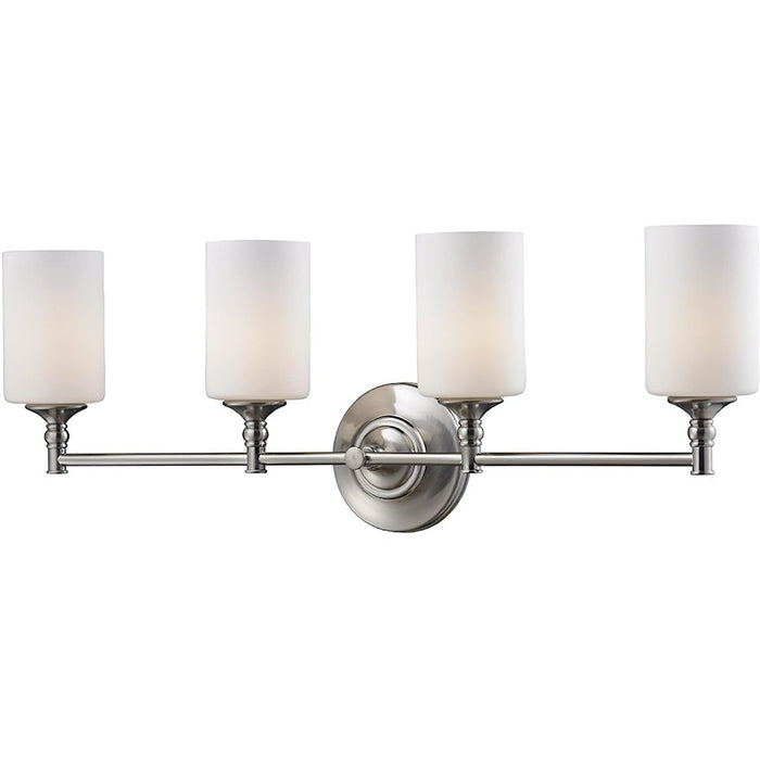 Z-Lite Cannondale 4 Light Vanity Light, Brushed Nickel, Matte Opal - 2102-4V