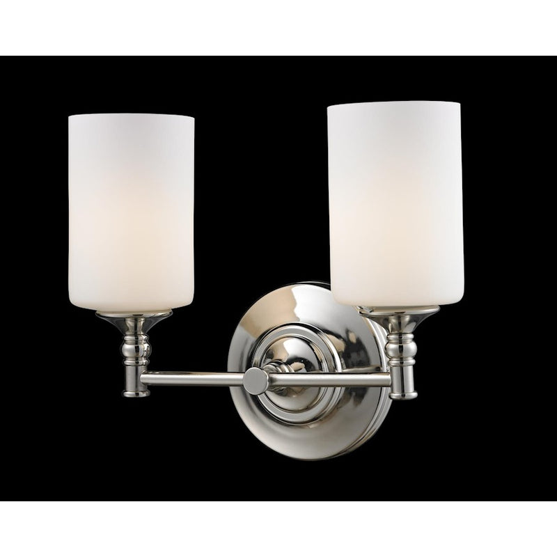 Z-Lite Cannondale 2 Light Vanity Light, Chrome, Matte Opal - 2103-2V