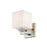 Z-Lite Quube 1 Light Vanity Light, Brushed Nickel, Matte Opal - 2104-1V