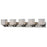 Z-Lite Quube 5 Light Vanity Light, Chrome, Matte Opal - 2105-5V