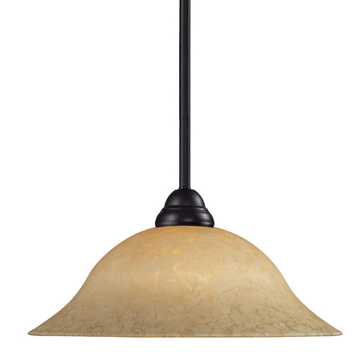 Z-Lite Cobra 1 Light Pendant, 16x16", Bronze, Golden Mottle - 2114MP-BRZ-GM16