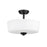 Z-Lite Arlington 3 Light 11" Semi Flush Mount, Opal