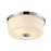Z-Lite Lamina 2 Light Flush Mount, Chrome, Matte Opal - 225F2