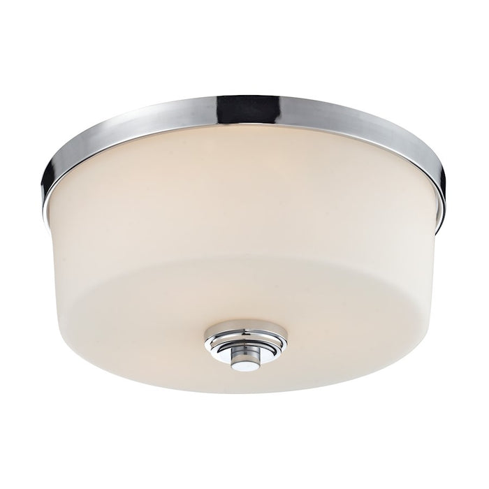 Z-Lite Lamina 3 Light Flush Mount, Chrome, Matte Opal - 225F3