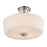 Z-Lite Lamina 3 Light Semi-Flush Mount, Chrome, Matte Opal - 225SF