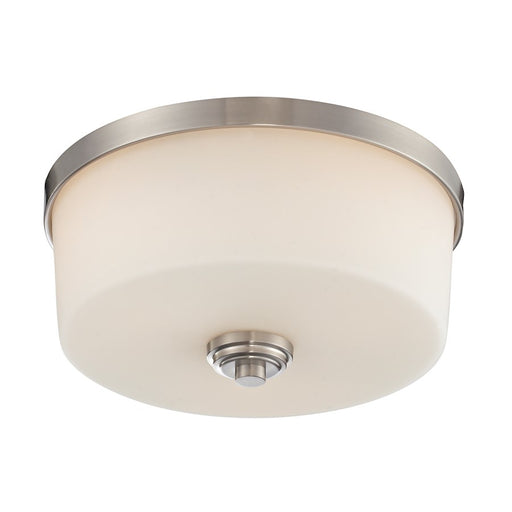 Z-Lite Lamina 3 Light Flush Mount, Brushed Nickel, Matte Opal - 226F3