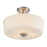 Z-Lite Lamina 3 Light Semi-Flush Mount, Brushed Nickel, Matte Opal - 226SF