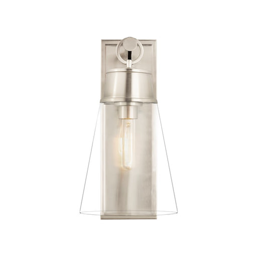 Z-Lite Wentworth 1 Light 16" Wall Sconce, Brushed Nickel/Clear