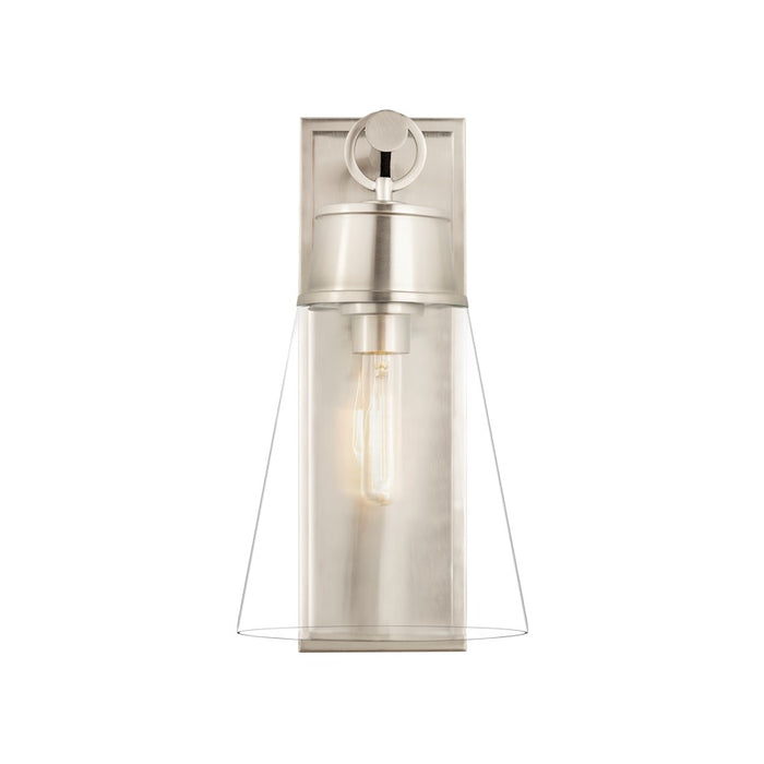 Z-Lite Wentworth 1 Light 16" Wall Sconce, Brushed Nickel/Clear