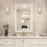 Z-Lite Wentworth 1 Light 16" Wall Sconce, Brushed Nickel/Clear
