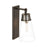 Z-Lite Wentworth 1 Light 16" Wall Sconce, Plated Bronze/Clear