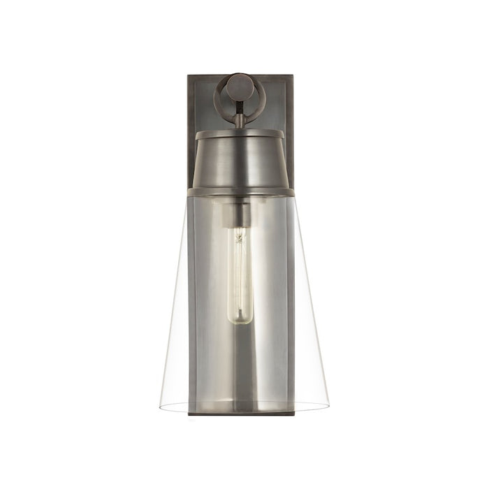 Z-Lite Wentworth 1 Light 16" Wall Sconce, Plated Bronze/Clear