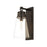 Z-Lite Wentworth 1 Light 16" Wall Sconce, Matte Black/Clear