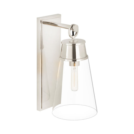 Z-Lite Wentworth 1 Light 16" Wall Sconce, Polished Nickel/Clear