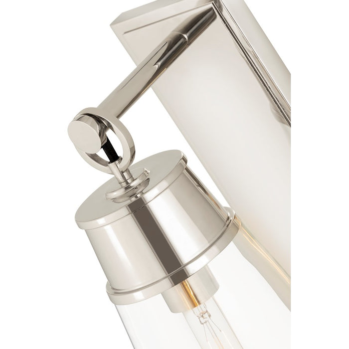 Z-Lite Wentworth 1 Light 16" Wall Sconce, Polished Nickel/Clear