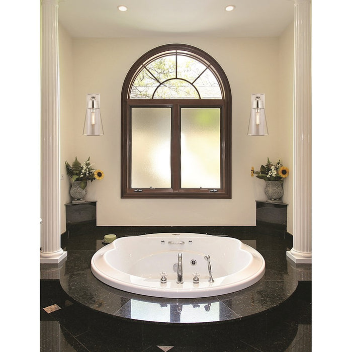 Z-Lite Wentworth 1 Light 16" Wall Sconce, Polished Nickel/Clear