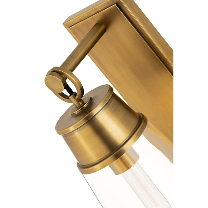 Z-Lite Wentworth 1 Light 16" Wall Sconce, Rubbed Brass/Clear