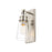 Z-Lite Wentworth 1 Light 12" Wall Sconce, Brushed Nickel/Clear
