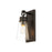 Z-Lite Wentworth 1 Light 12" Wall Sconce, Matte Black/Clear