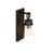 Z-Lite Wentworth 1 Light 12" Wall Sconce, Matte Black/Clear