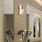 Z-Lite Wentworth 1 Light 12" Wall Sconce, Polished Nickel/Clear