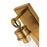 Z-Lite Wentworth 1 Light 12" Wall Sconce, Rubbed Brass/Clear